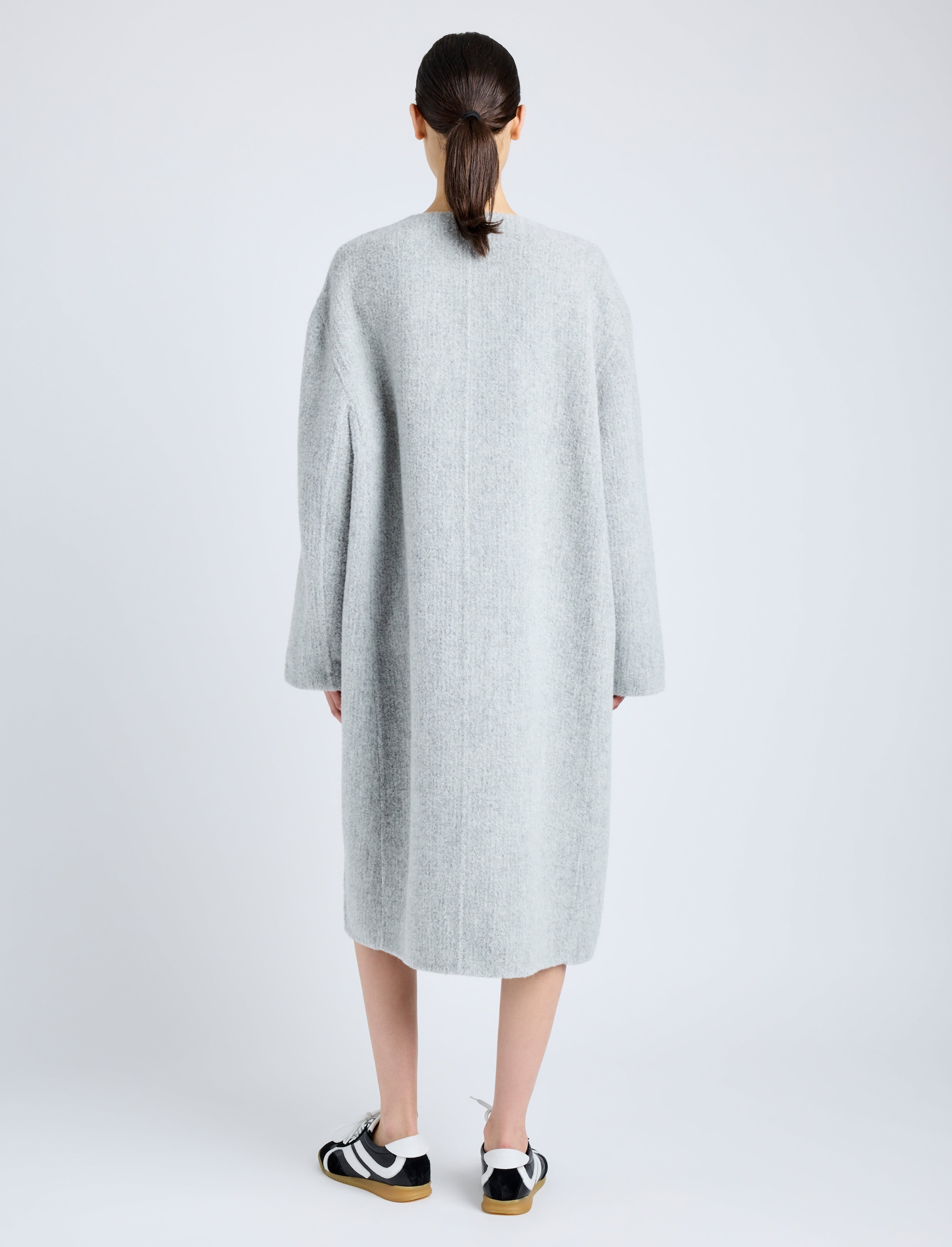 Albers Coat in Textured Double Face Wool - 4