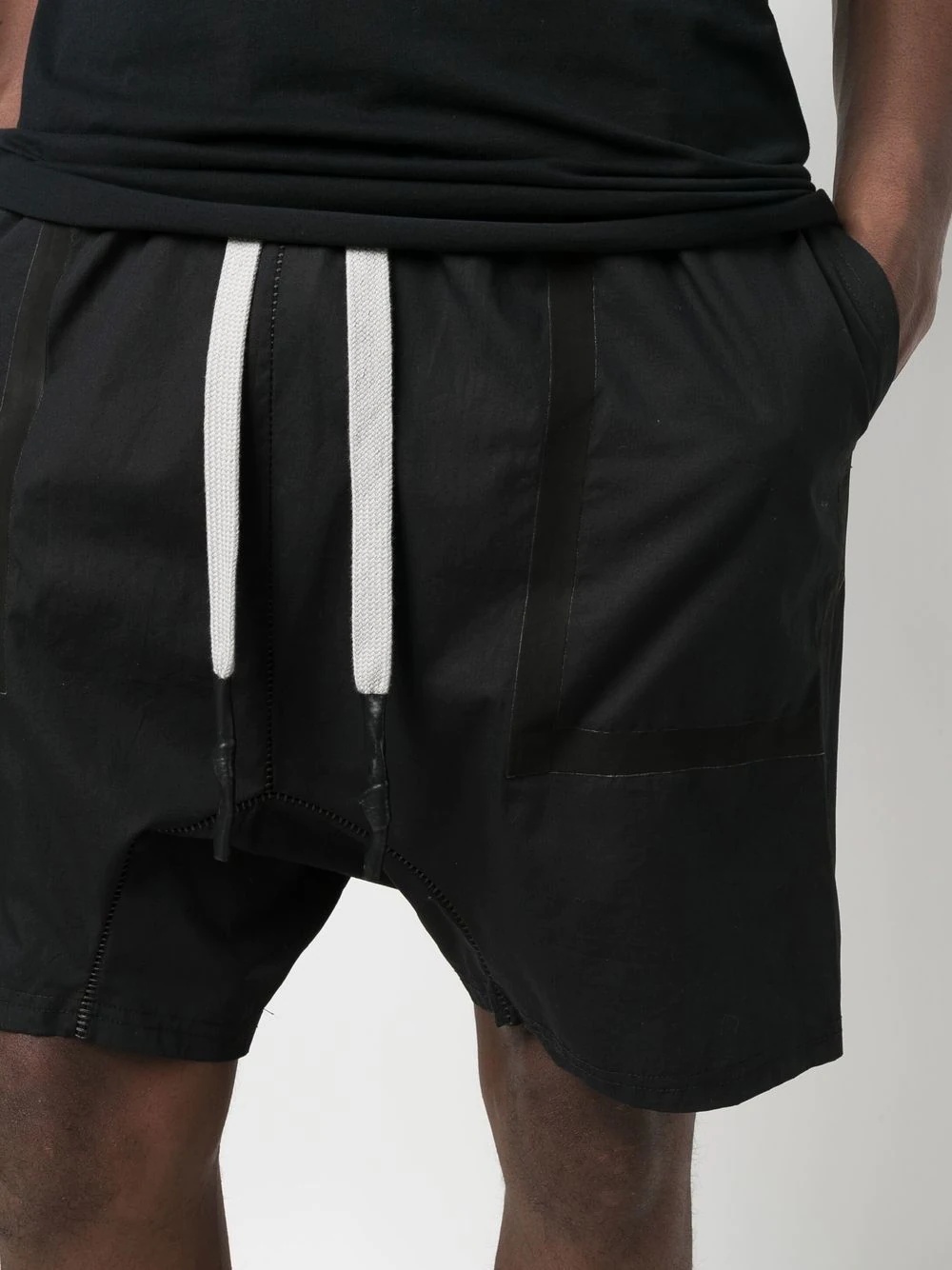 drawstring-waist shorts - 5