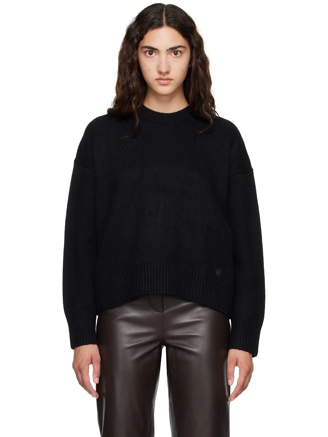 Black PIA LDS Oversized Sweater - 1