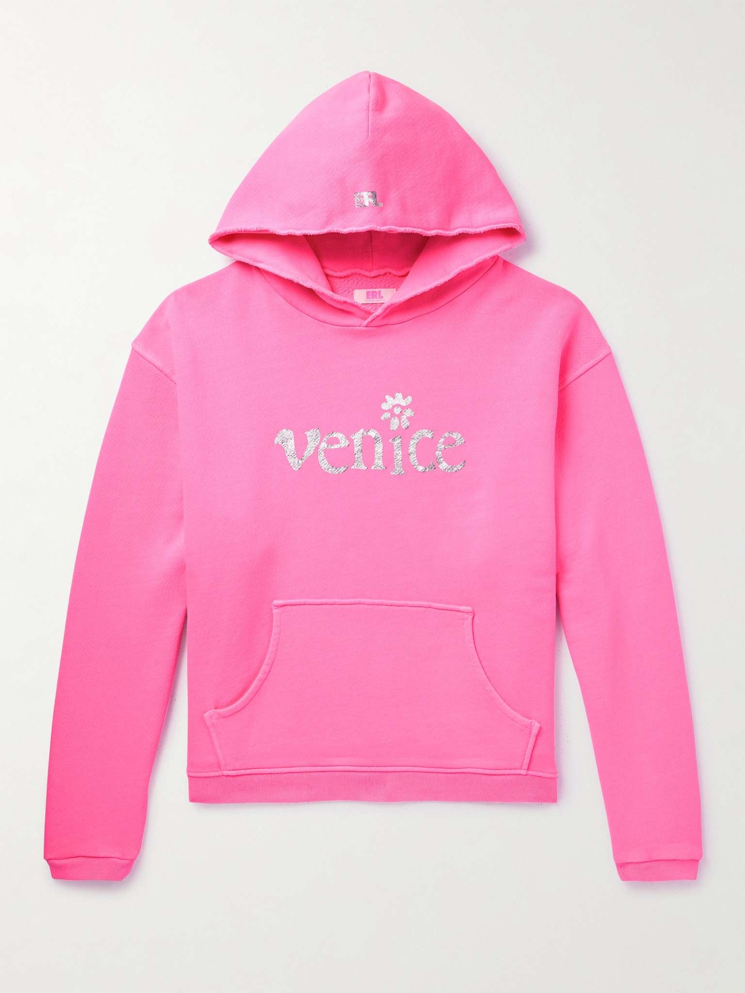 Printed Cotton-Jersey Hoodie - 1