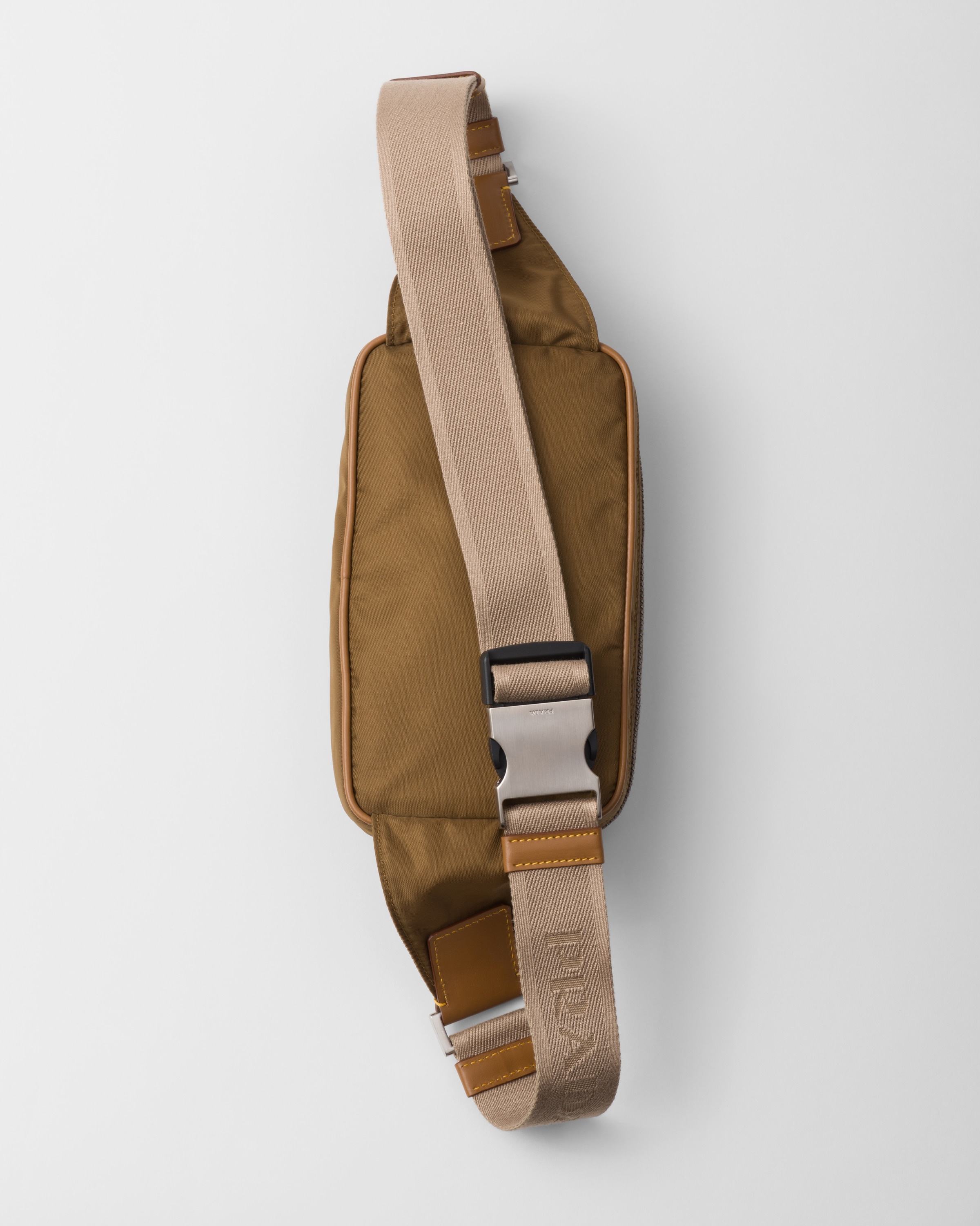 Re-Nylon and leather belt bag - 4