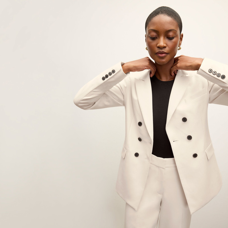 Kati Double-Breasted Blazer - Luxe Flex Suiting 3