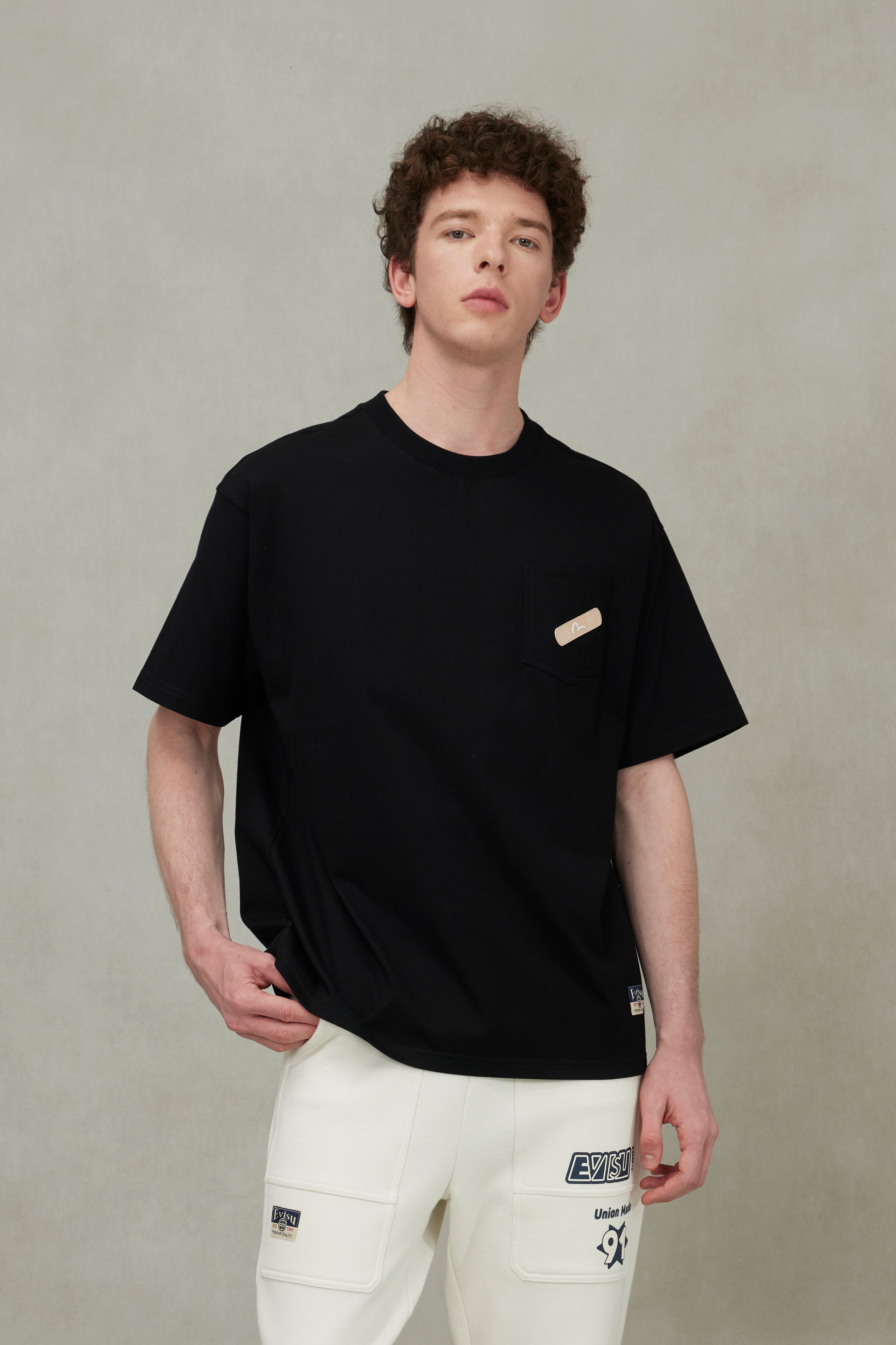 Godhead and Daruma Print Loose Fit T-Shirt - 5