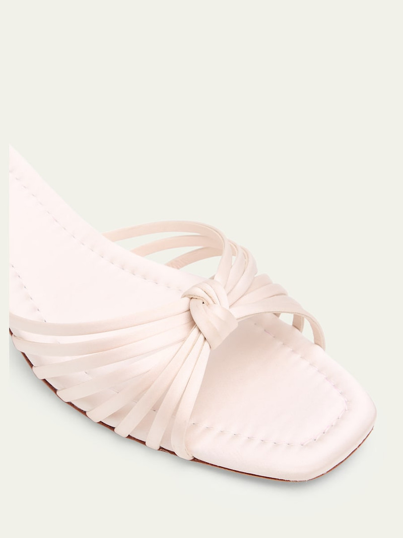 50mm Knotted Strappy Satin Sandals 3