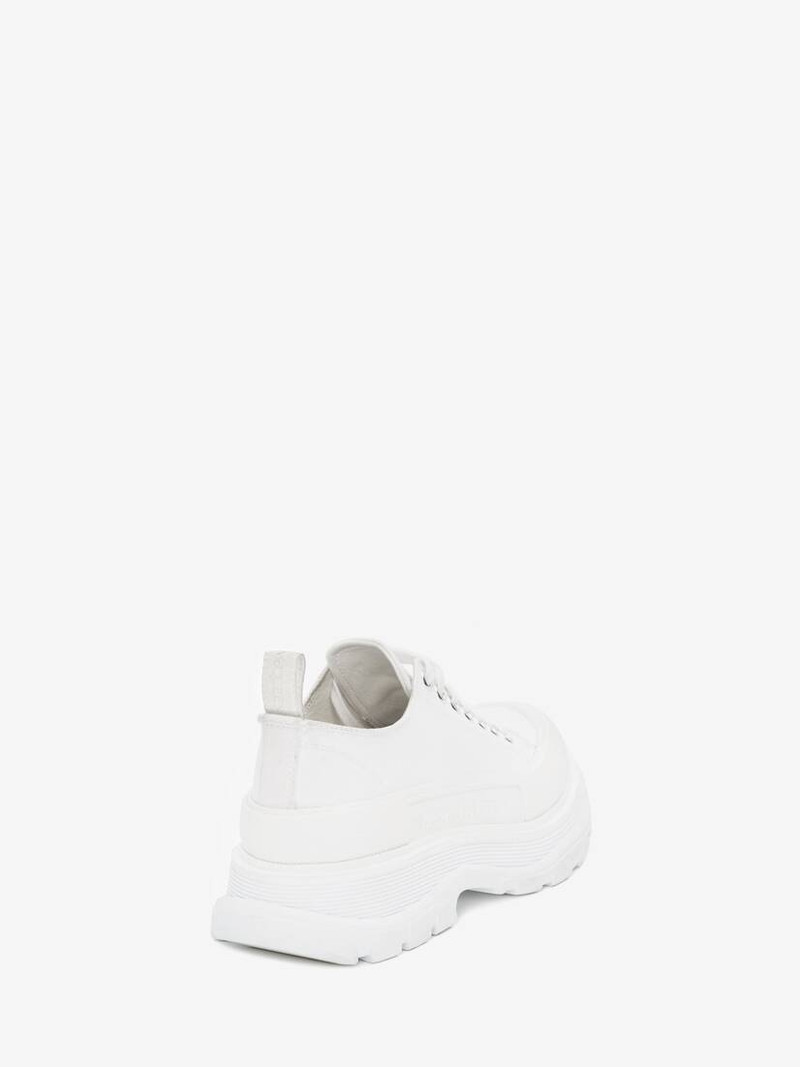 Alexander McQueen Women's Tread Slick Lace Up in White outlook