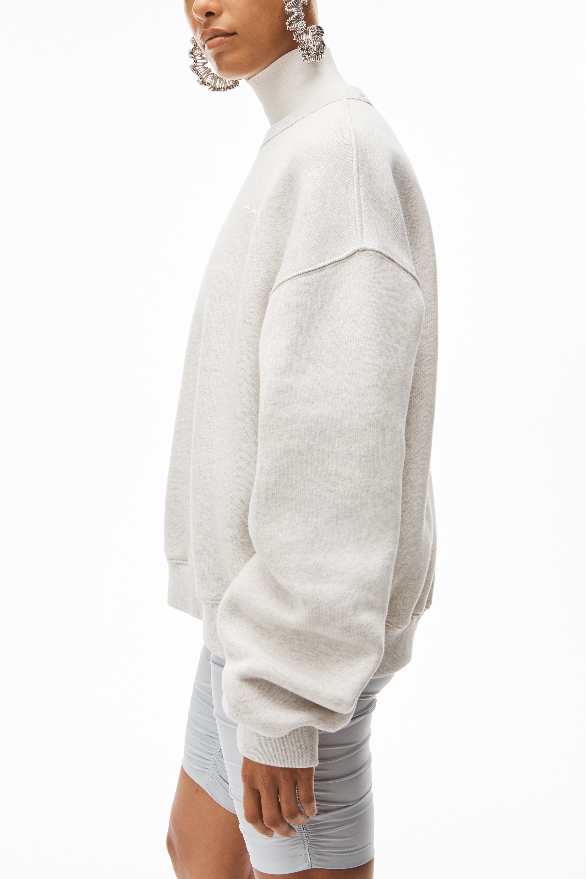 CREWNECK PULLOVER IN DENSE FLEECE - 3