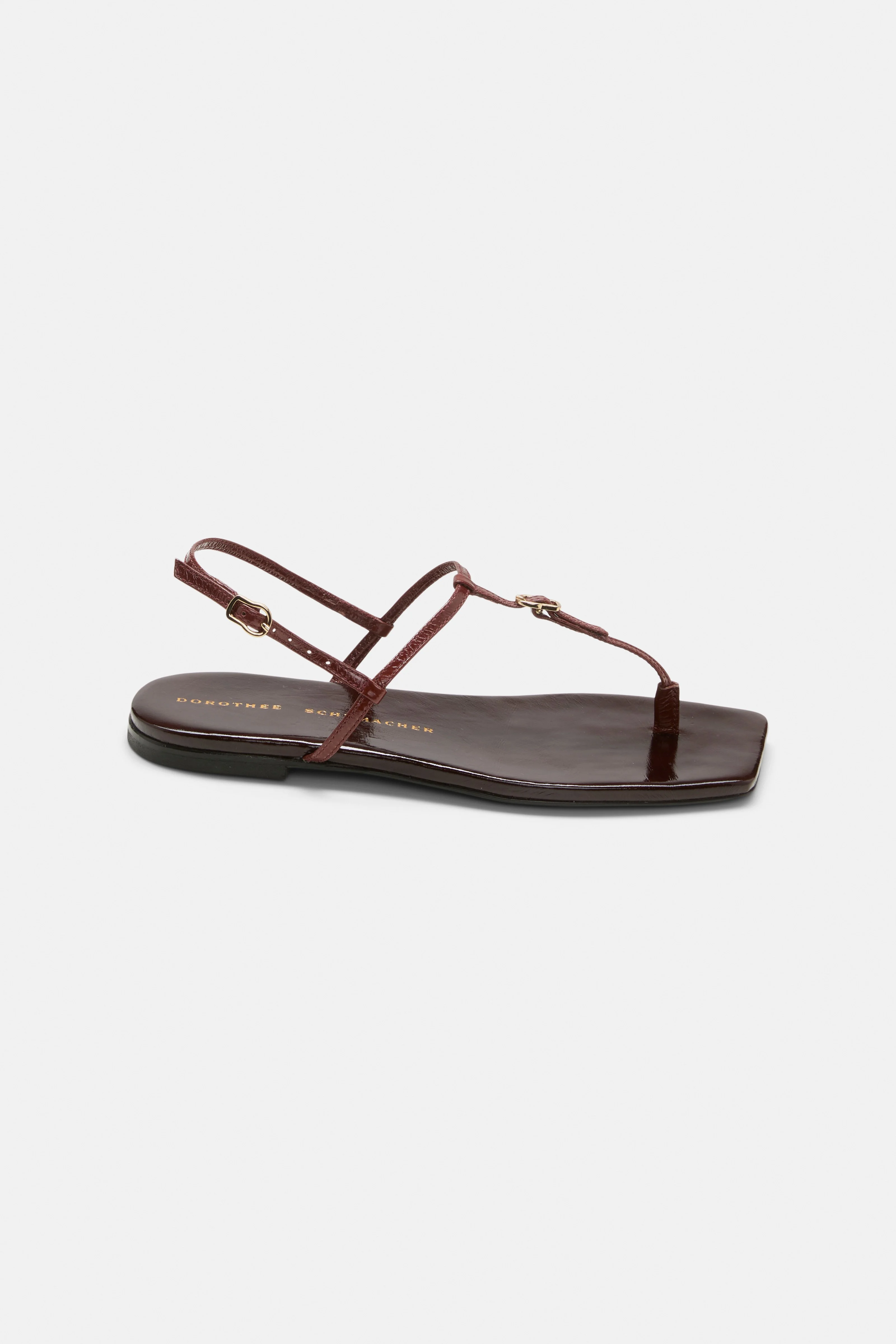 CRACKLE SHINE toe post sandal - 1