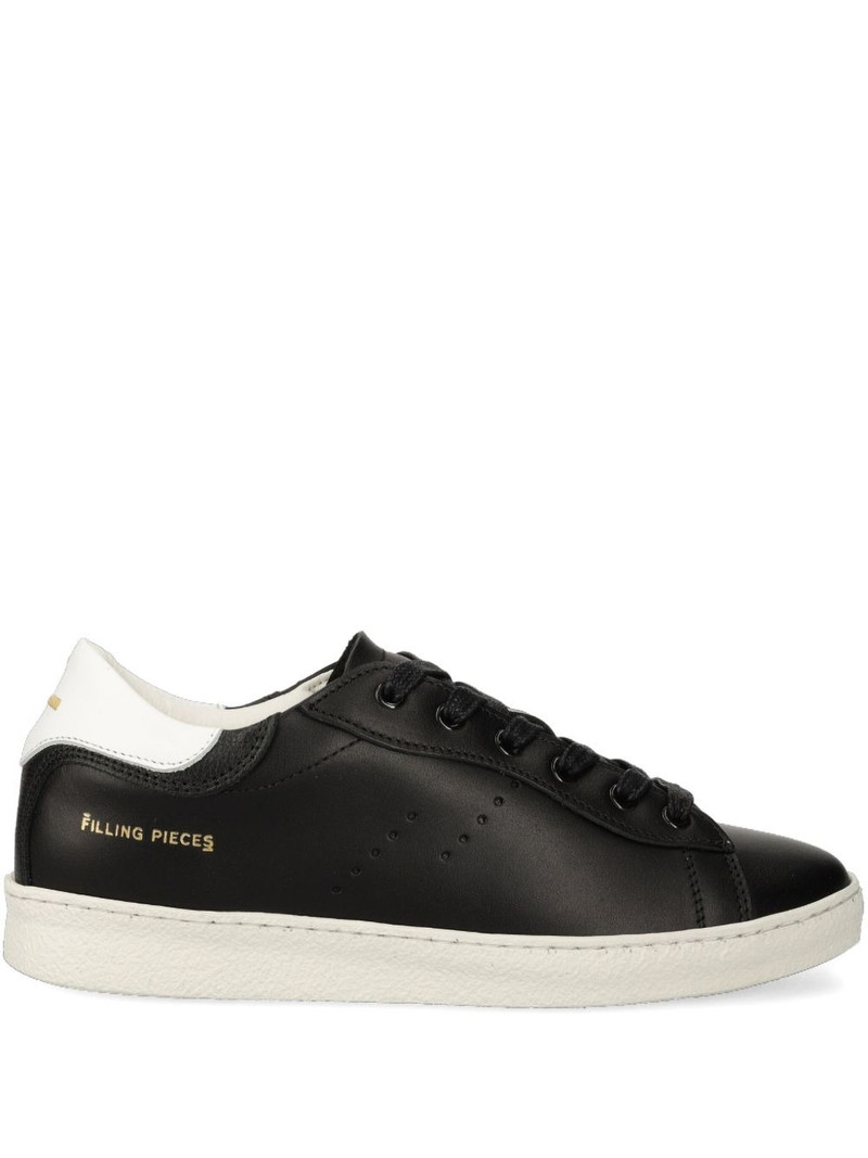 perforated panelled trainers 1