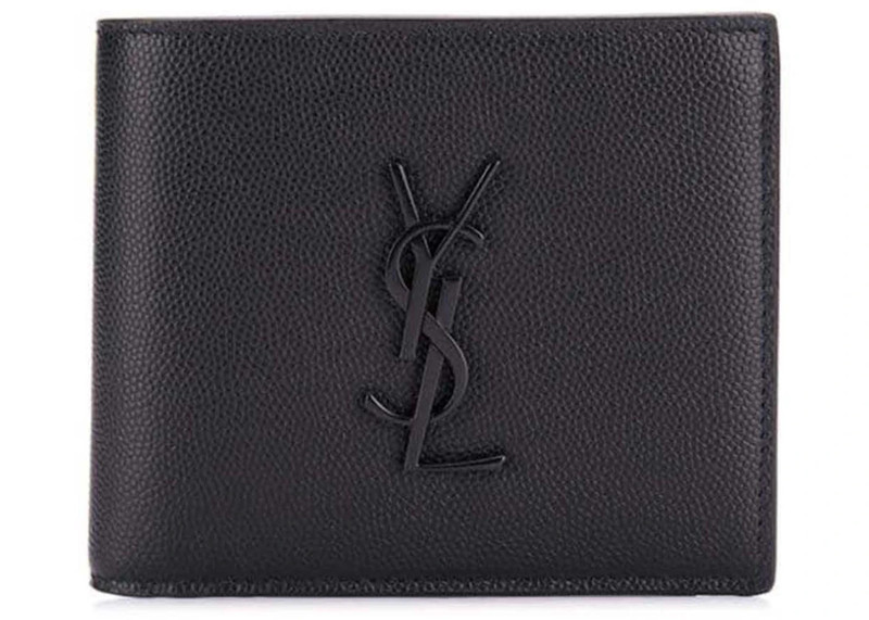 SAINT LAURENT Saint Laurent Monogramme Matt Techno Card Holder Black outlook