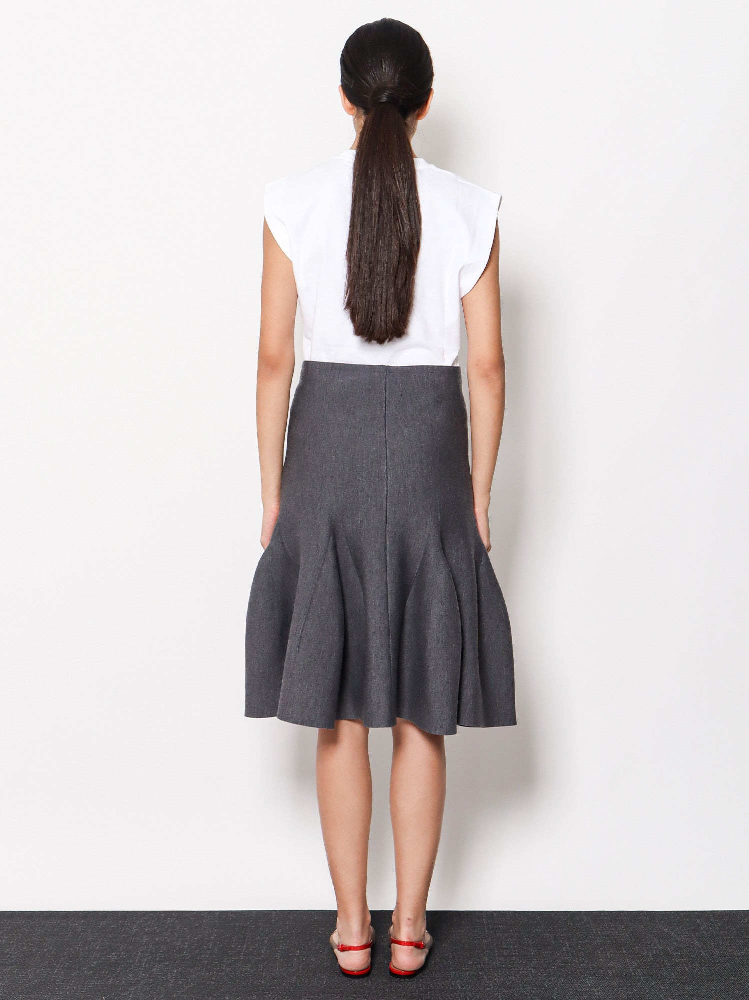 Virgin Wool Blend Skirt - 3
