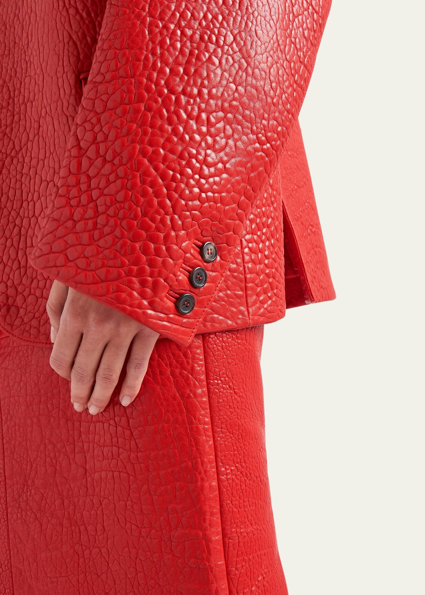 Tailored Napa Leather Jacket - 4