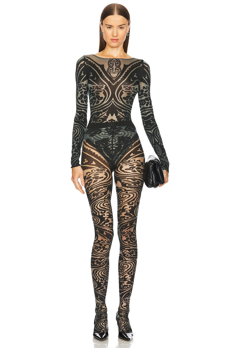 Wolford X Etro Body Tattoo Tights outlook