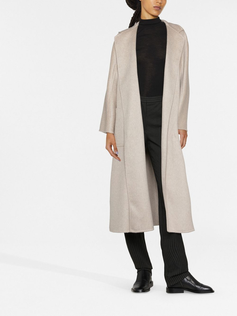 Max Mara tie-waist cashmere coat outlook
