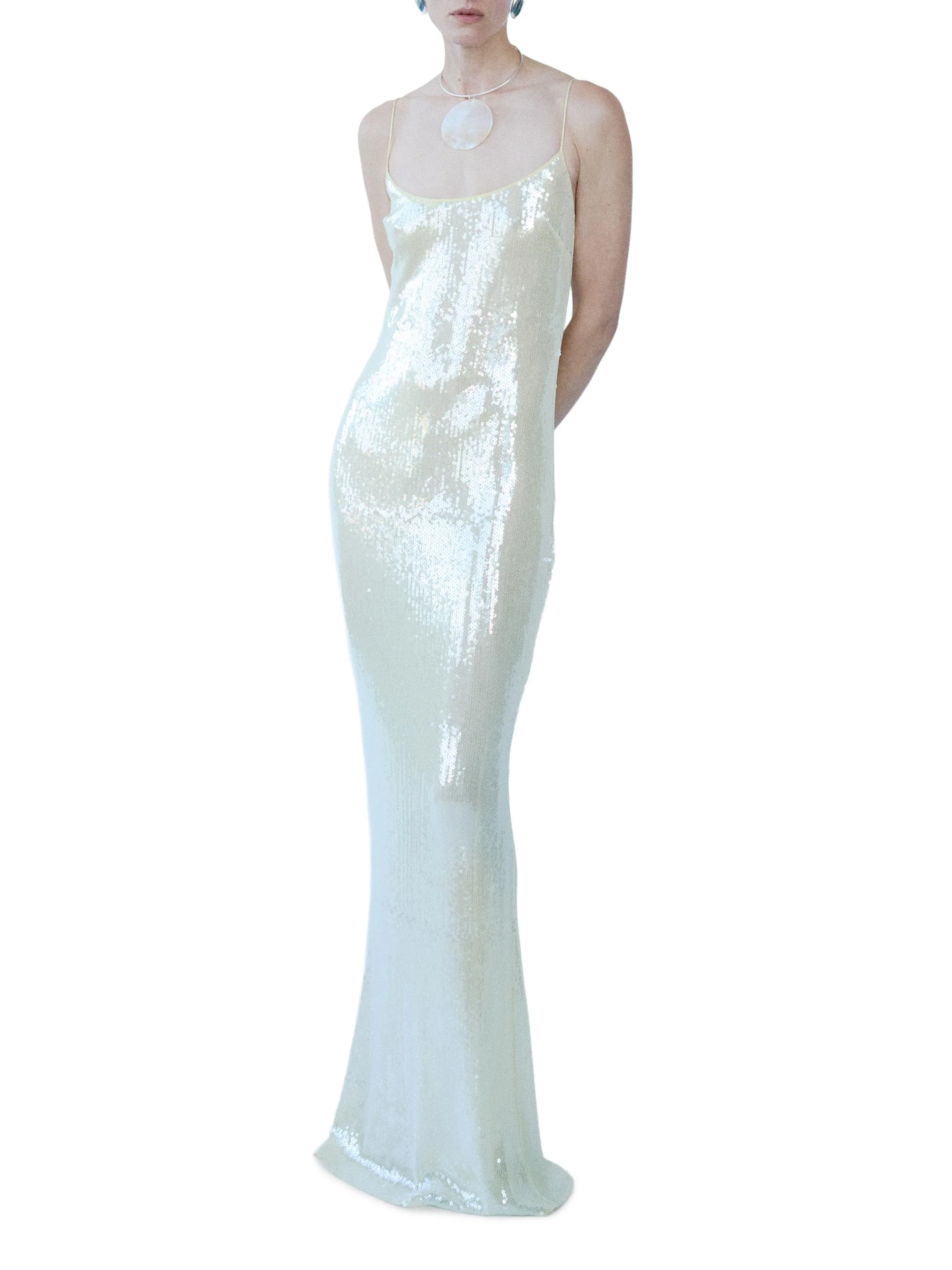 Women's Isis Sequined Slip Gown - Paradiso - 1