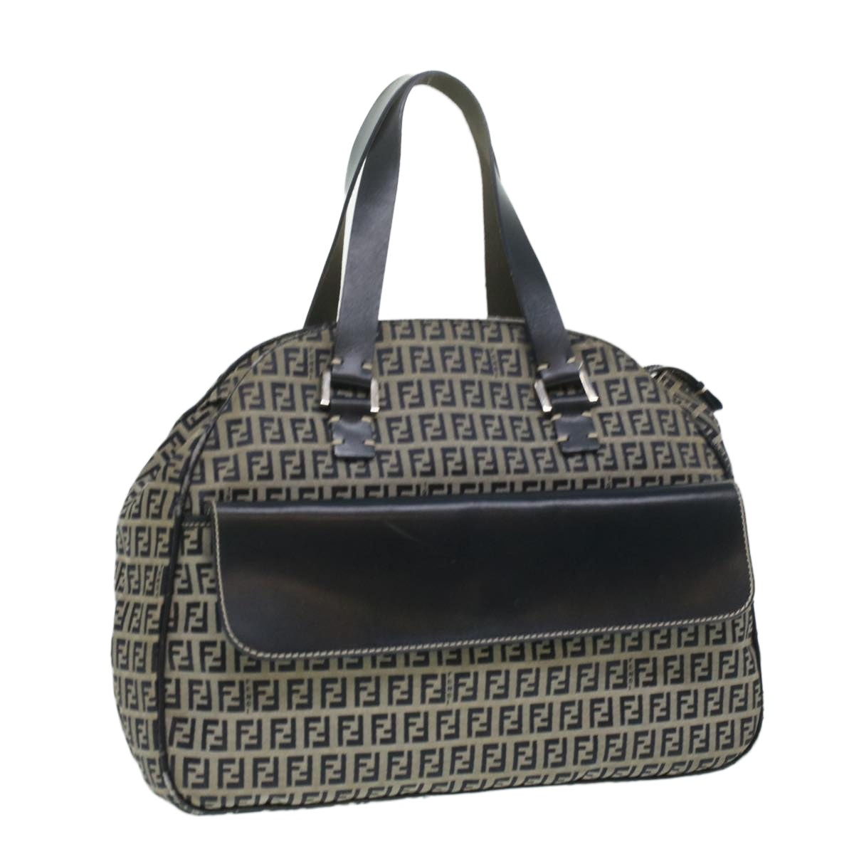 FENDI Zucchino Canvas Hand Bag Navy 71-16533-0-012 - 1
