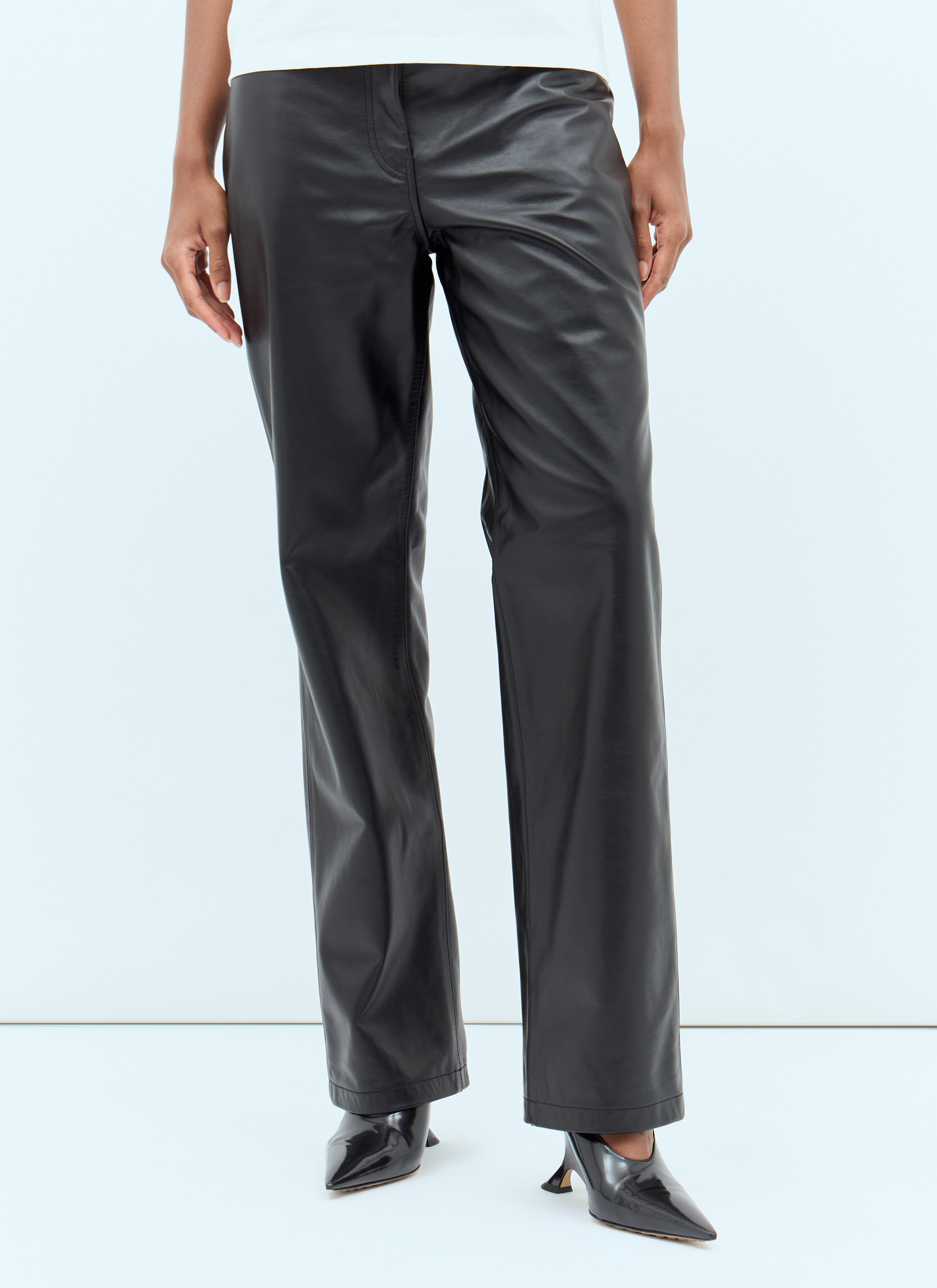 Toteme Women Straight Leather Pants - 1