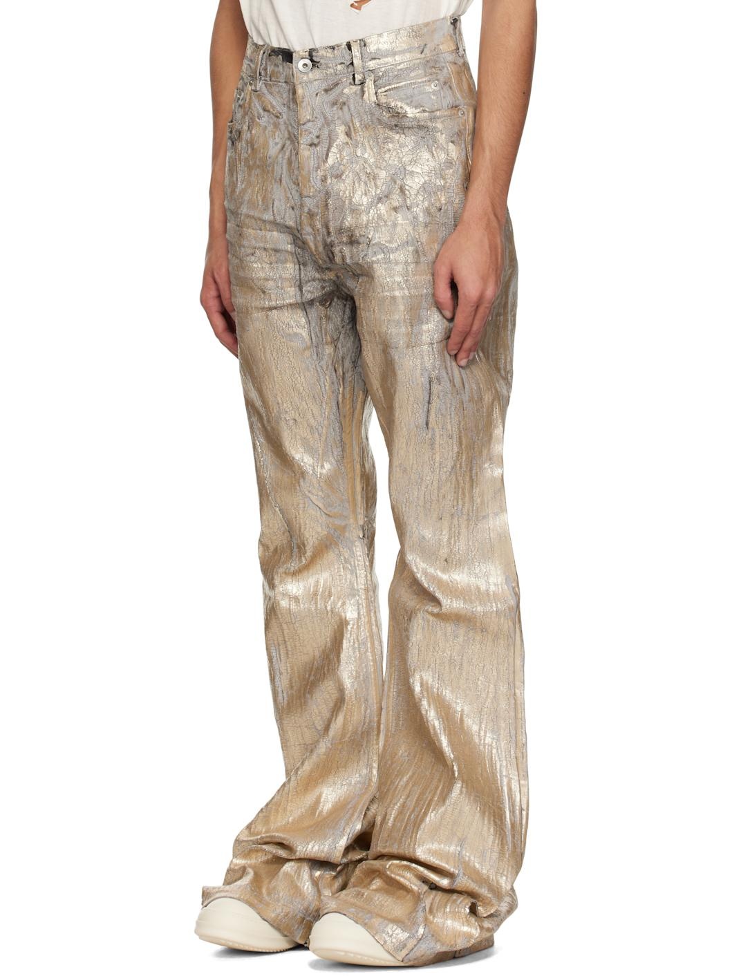 Gold Hollywood Bolan Bootcut Jeans - 4
