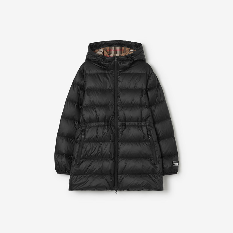 Nylon Hooded Puffer Coat 1