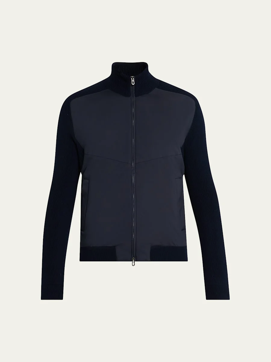 Men's Dinghy Cashmere Rib Reversible Rollneck Sweater - 1