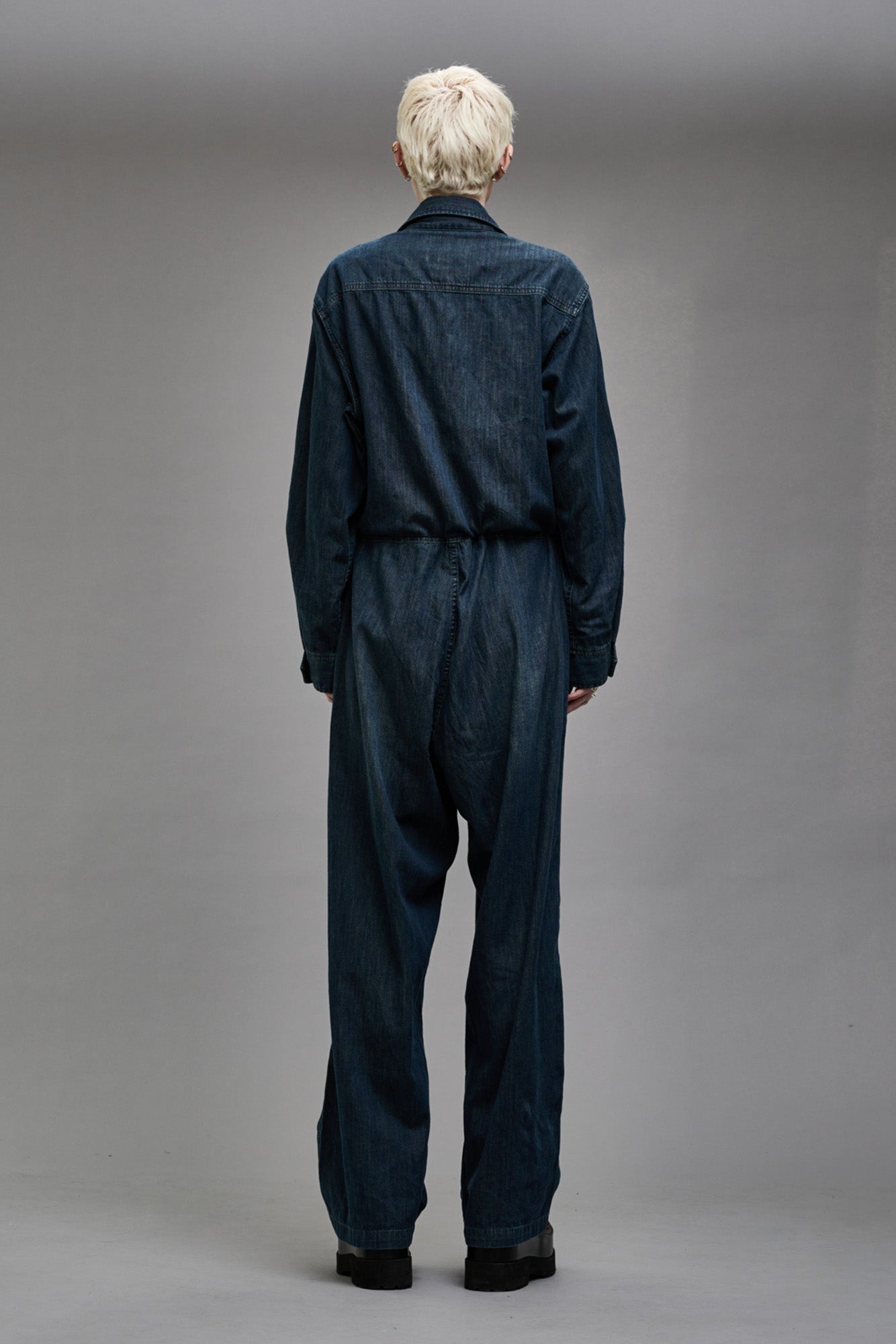 OPEN FRONT COVERALL - CARMEN INDIGO - 5