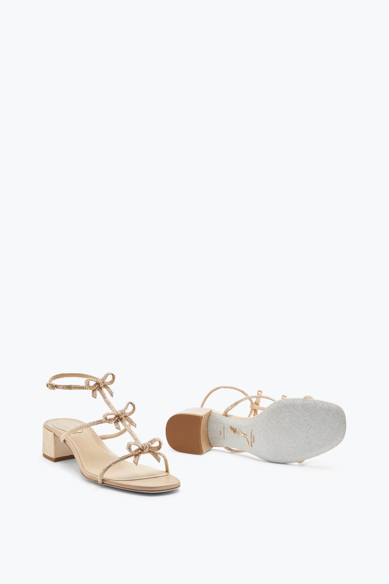 Caterina Crystal Beige Sandal 35 6