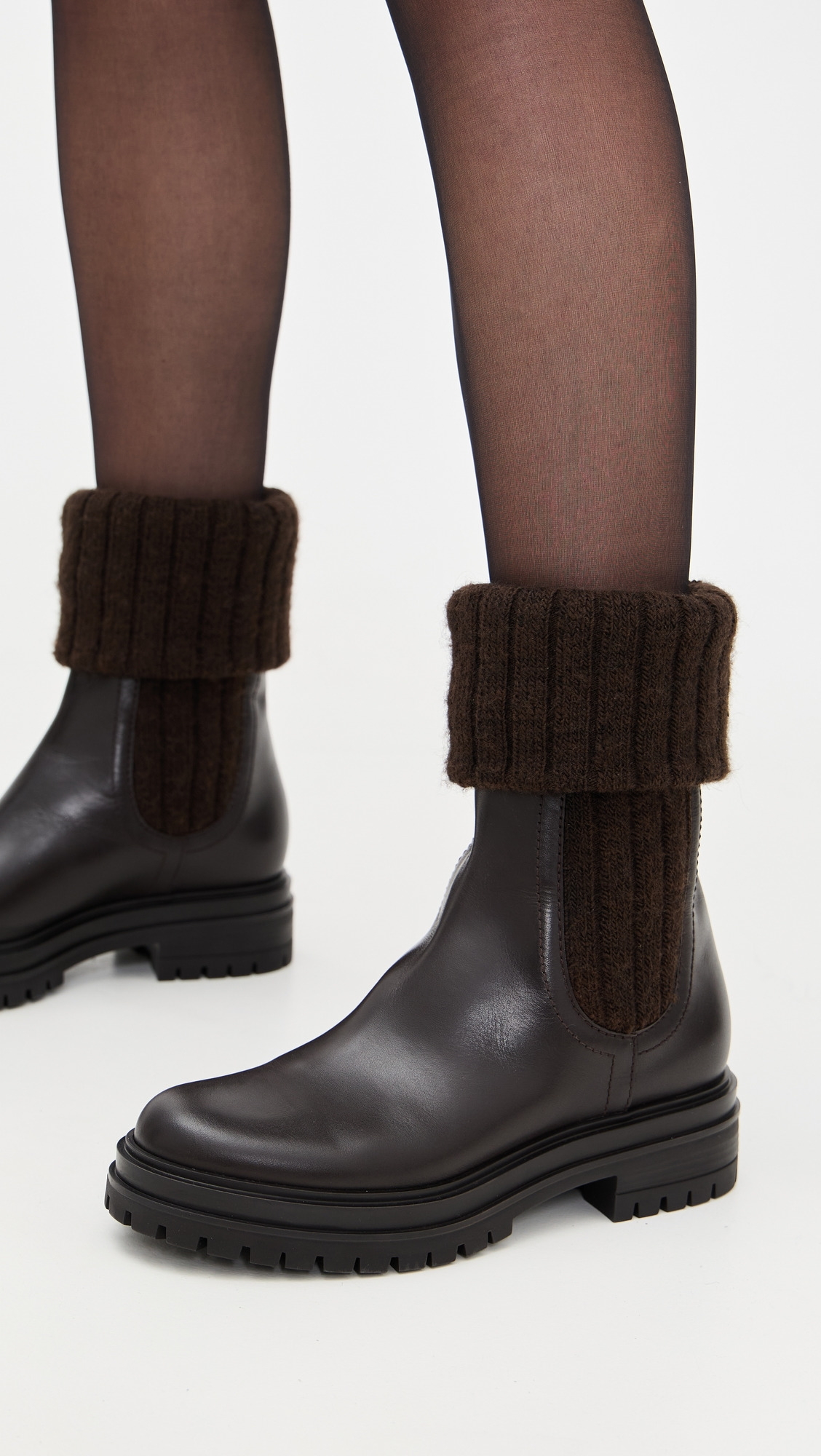 Tenney Calf Knit Chalet Boots - 2
