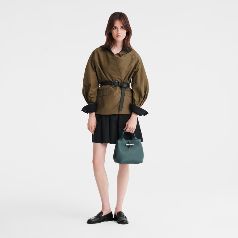 Longchamp Le Roseau S Handbag Cedar - Leather outlook