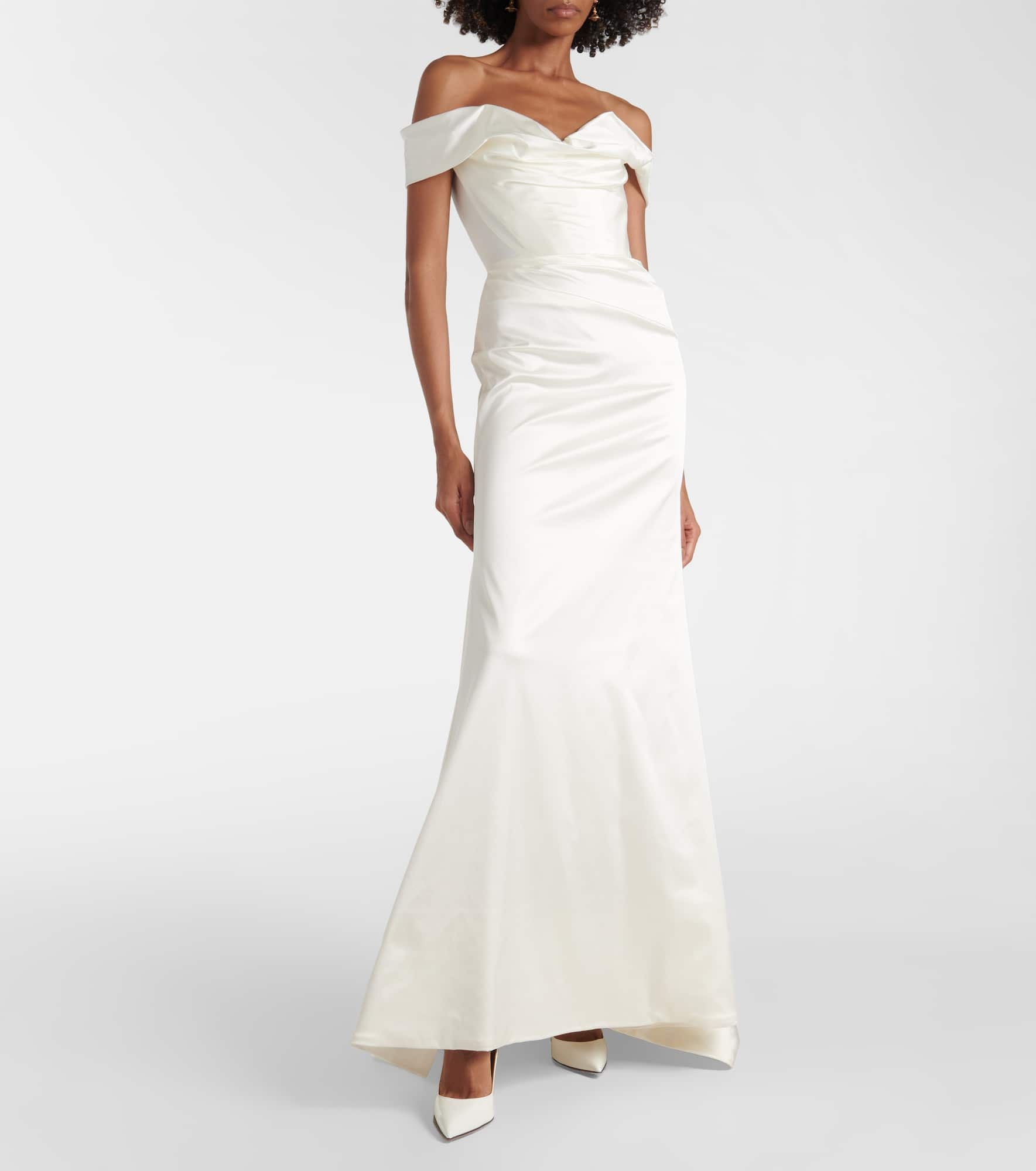 Bridal Nova Cora crêpe satin gown - 2