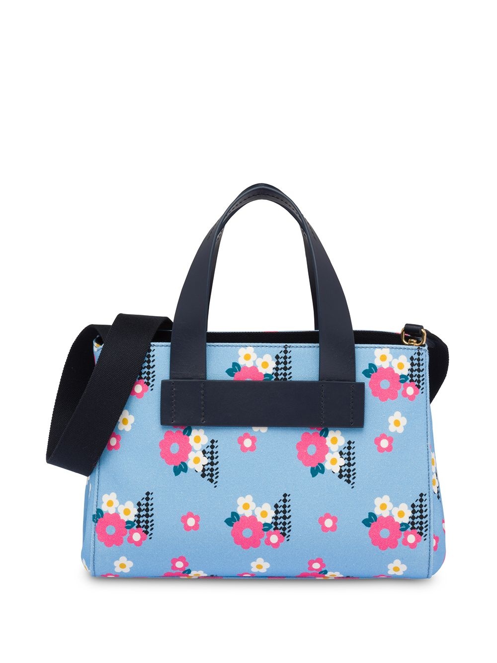 floral-print tote bag - 2