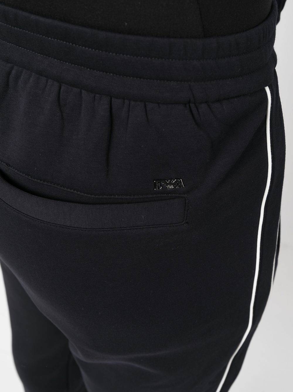 side-stripe straight trousers - 5