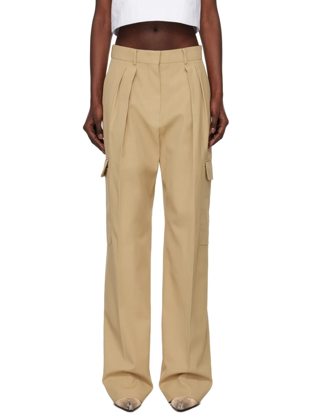 Beige Jacopo Trousers - 1