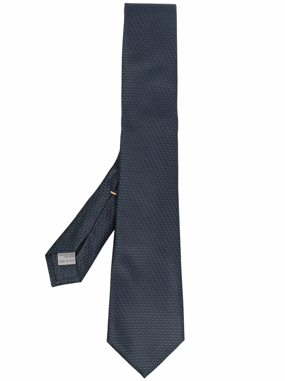 embroidered silk tie - 1