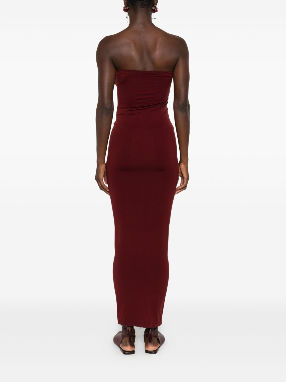 strapless maxi dress - 4
