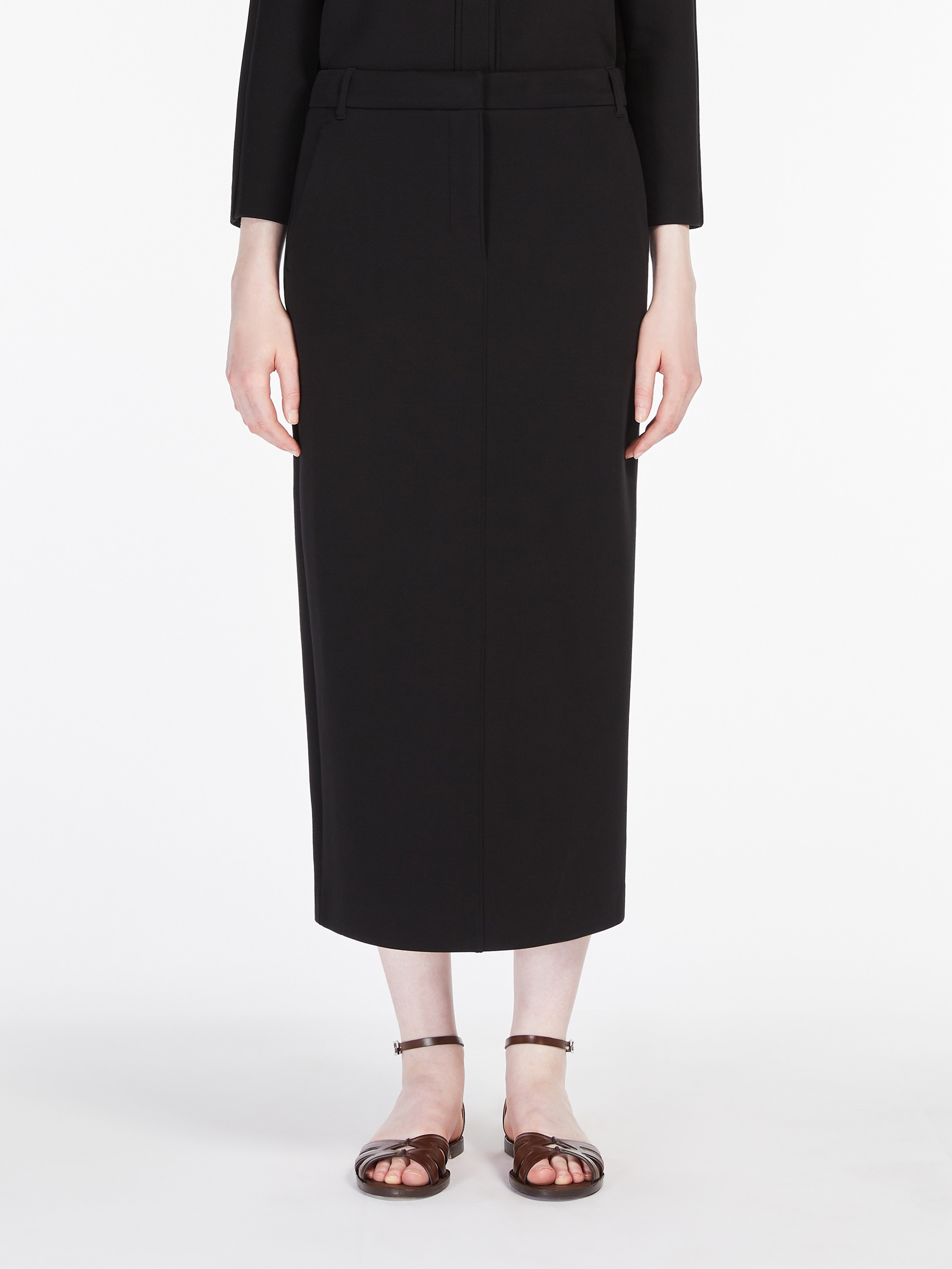 【送料&関税込】'S Max Mara Pencil Skirt In Scuba Jersey S Max Mara COMO Scuba jersey pencil skirt | REVERSIBLE