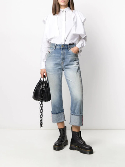 Diesel poplin shirt with detachable ruffles outlook