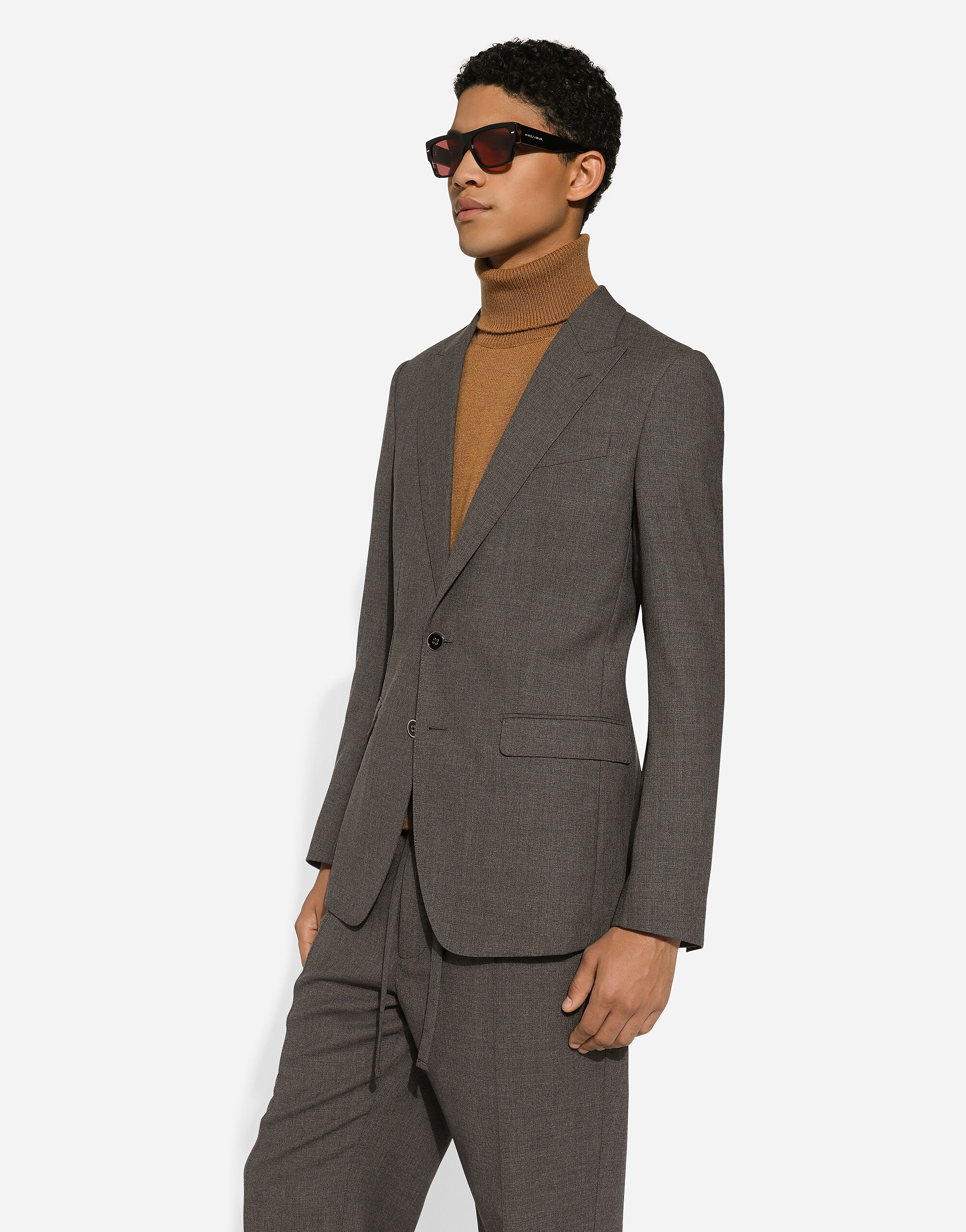 Single-breasted wool Taormina-fit jacket - 2