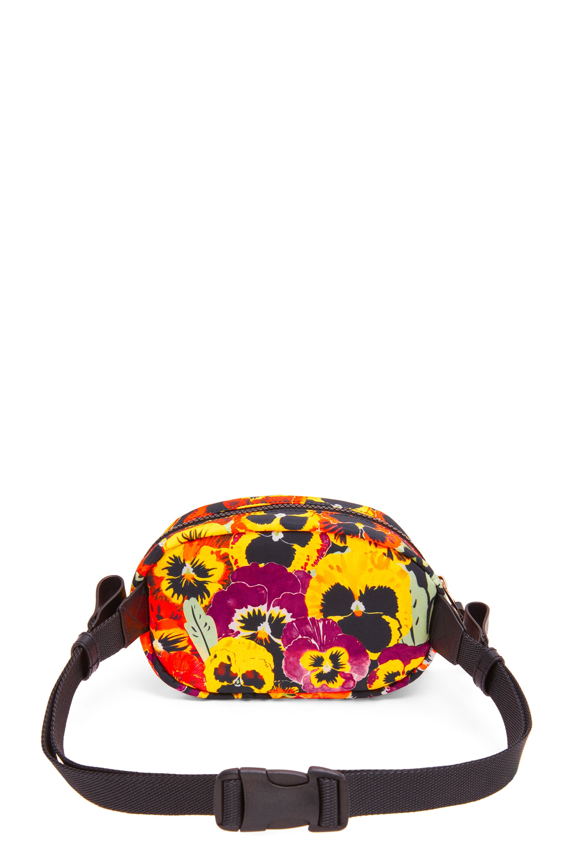 Pansies Small Round Bumbag in nylon - 4