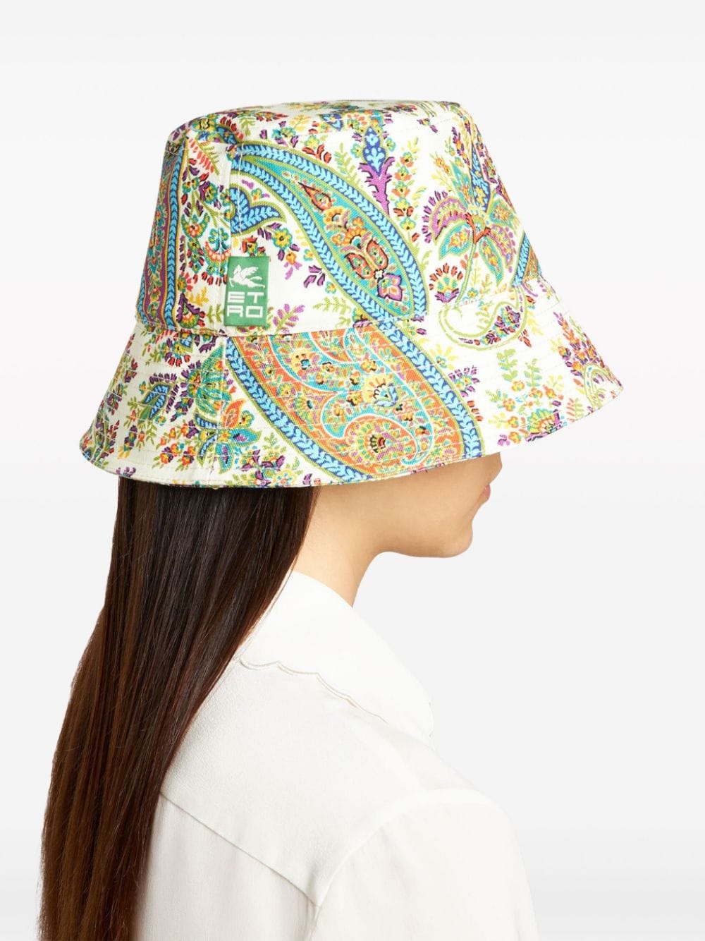 paisley-print cotton bucket hat - 3