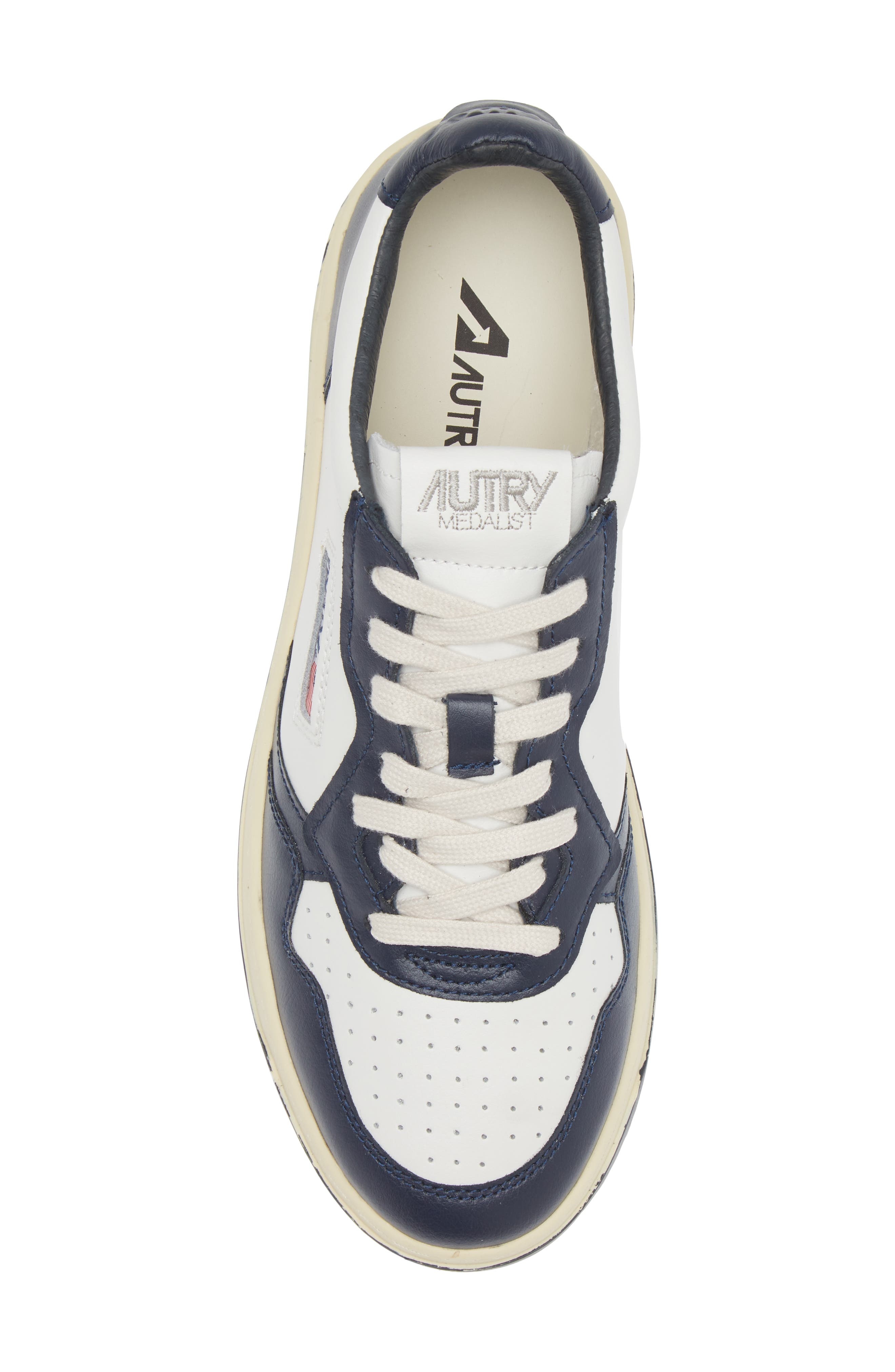 AUTRY Medalist Low Sneaker in Wht/blue at Nordstrom - 5