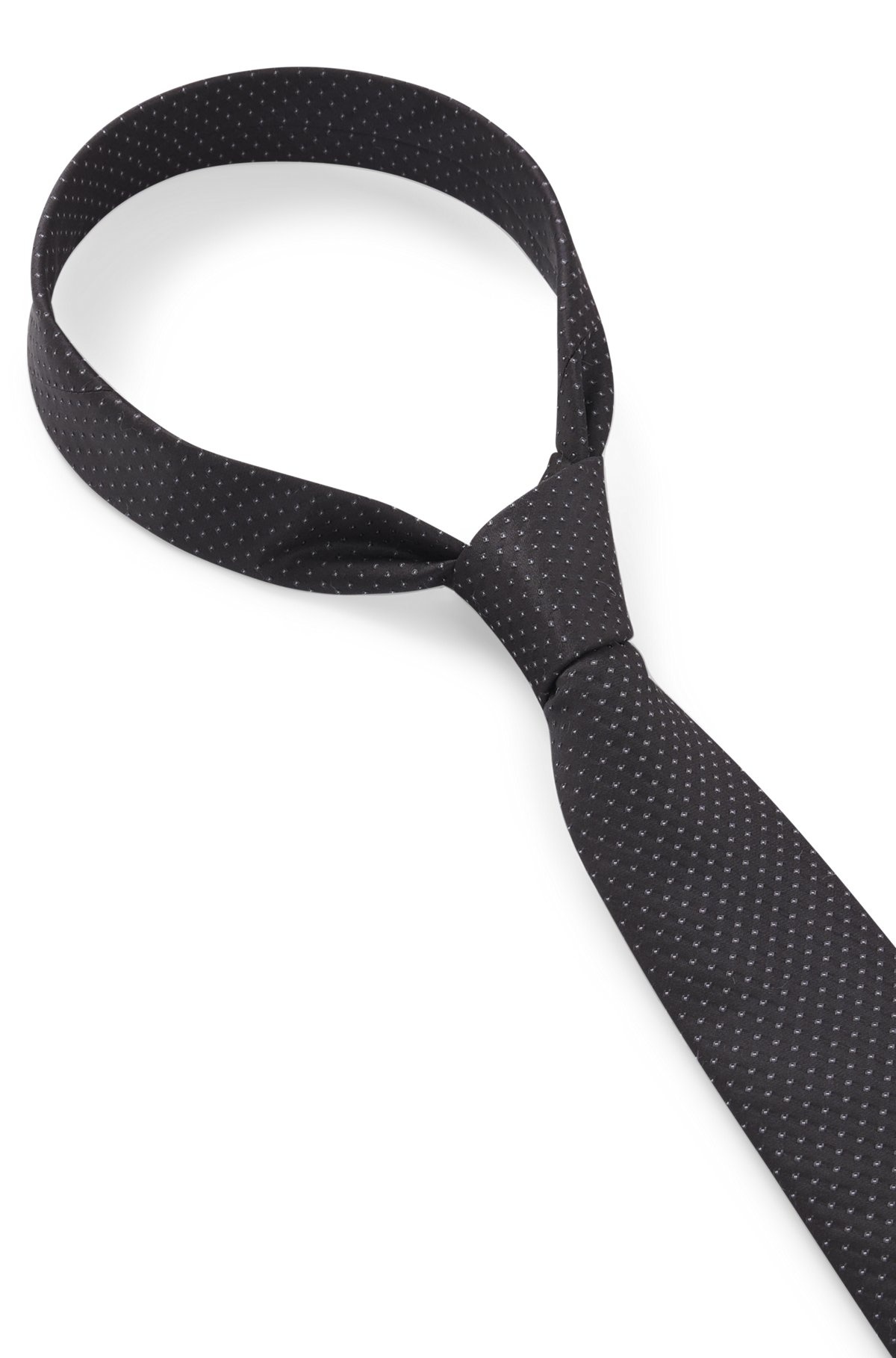 SILK TIE WITH JACQUARD PATTERN - 6