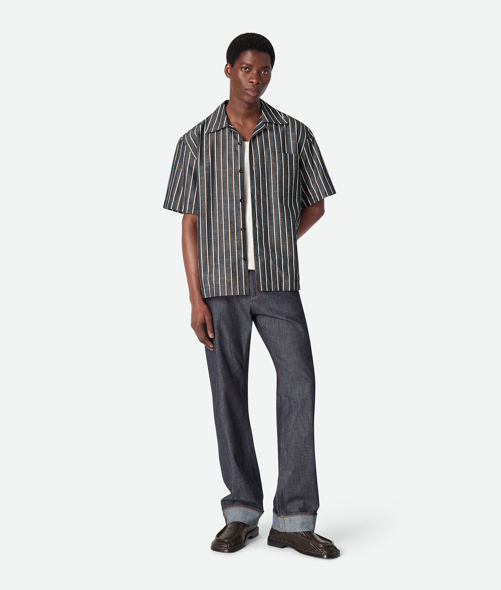 Stripe Cotton And Linen Shirt - 4