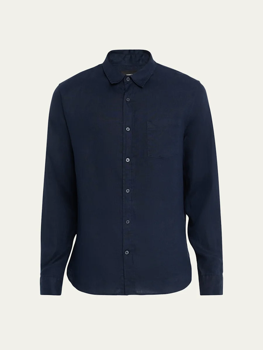 Men's Linen Sport Shirt - 1