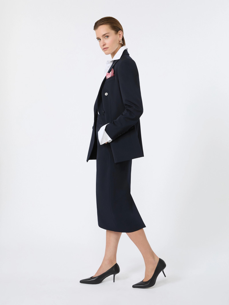 Max Mara Comfortable wool pencil skirt - ULTRAMARINE outlook