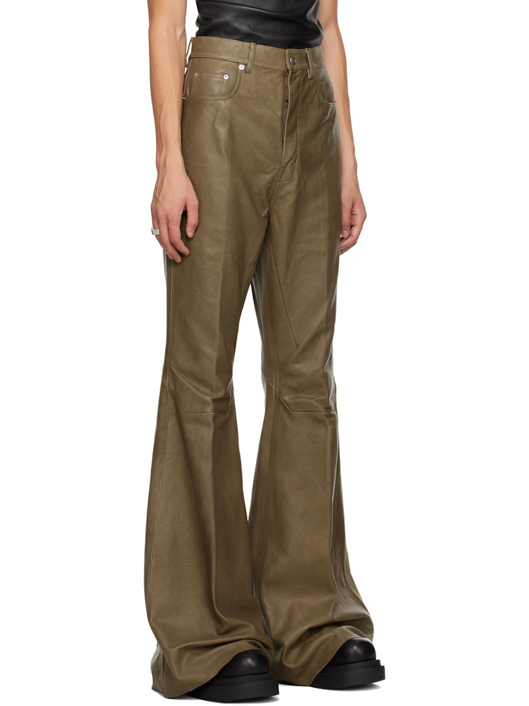 Brown Porterville Bolan Leather Pants - 2