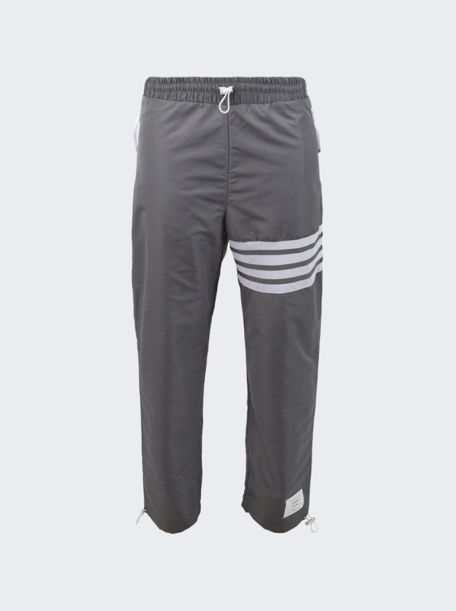 Track Pants With Mesh 4bar In Sustainable Ripstop Medium Grey - 3