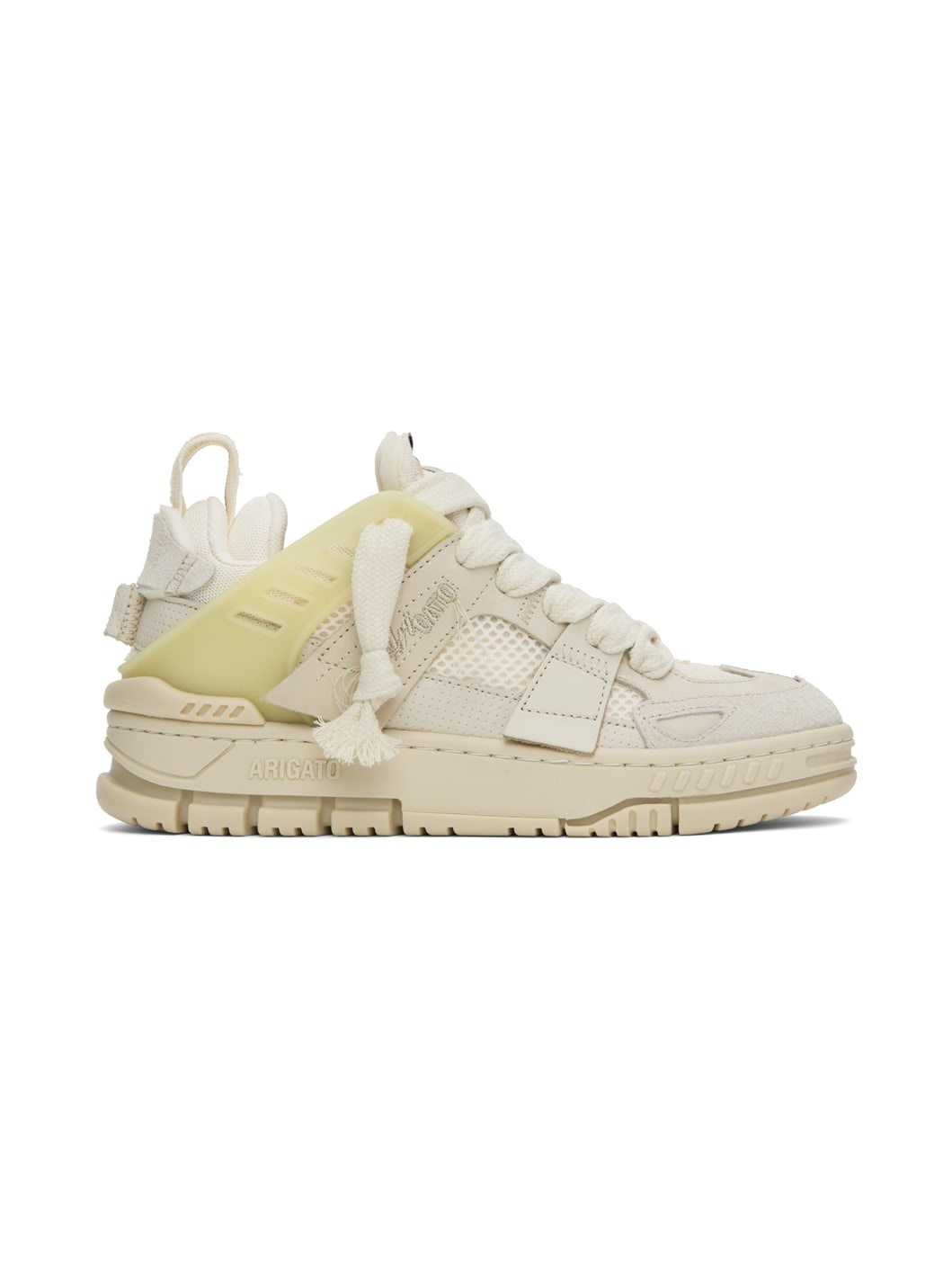 Beige Area Patchwork Sneakers - 1