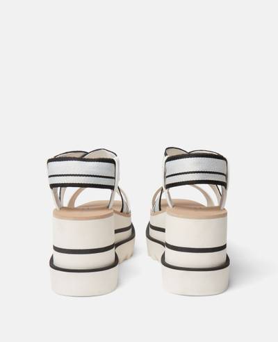 Stella McCartney Sneak-Elyse Striped Platform Sandals outlook