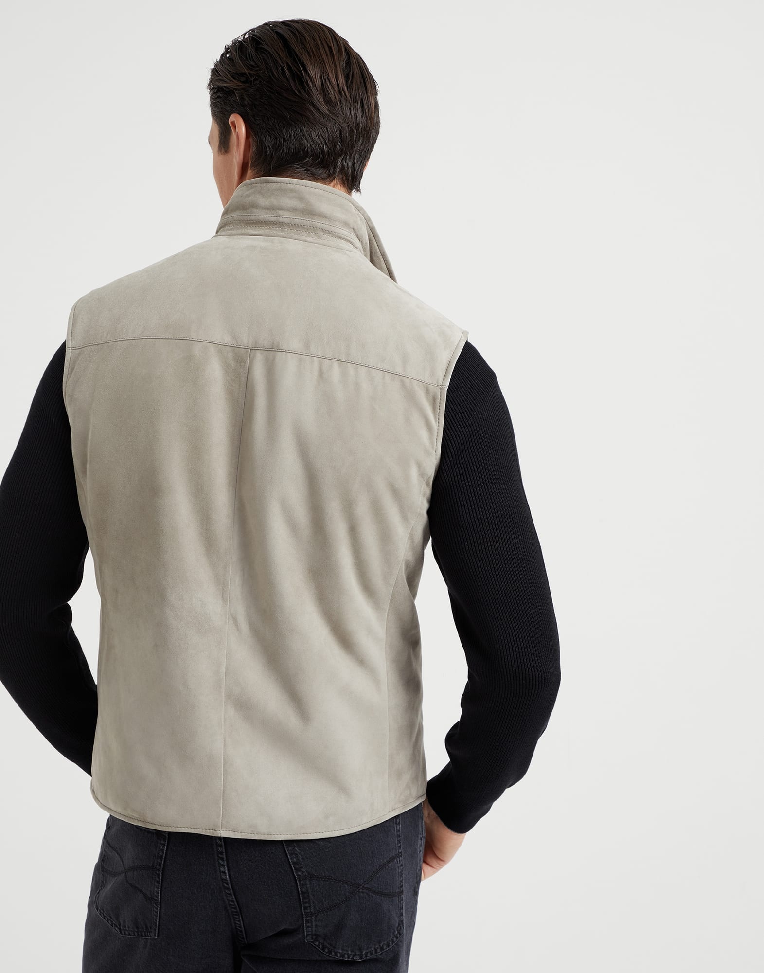 Suede reversible vest with Thermore® padding - 2