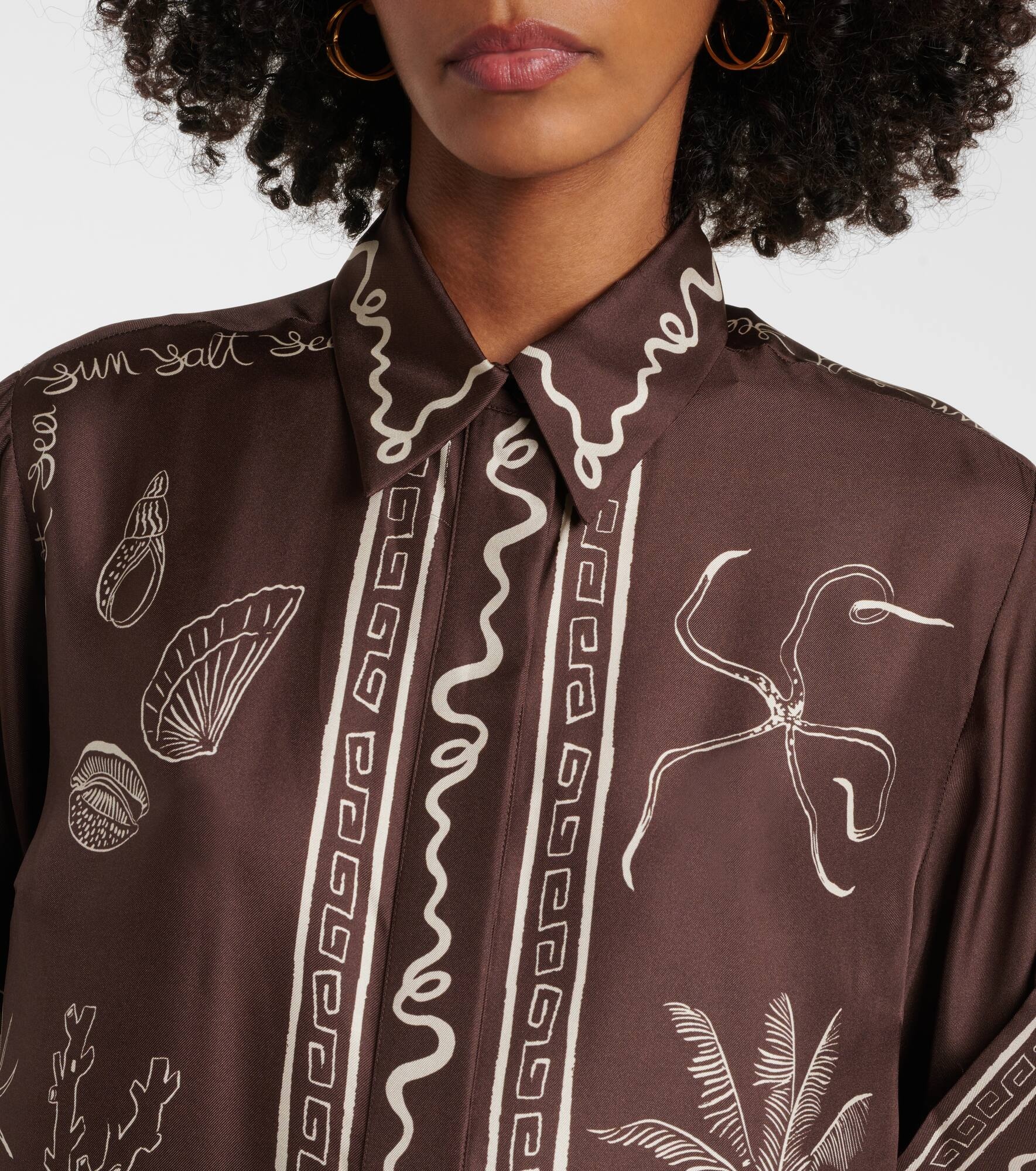 Sammy printed silk shirt - 4