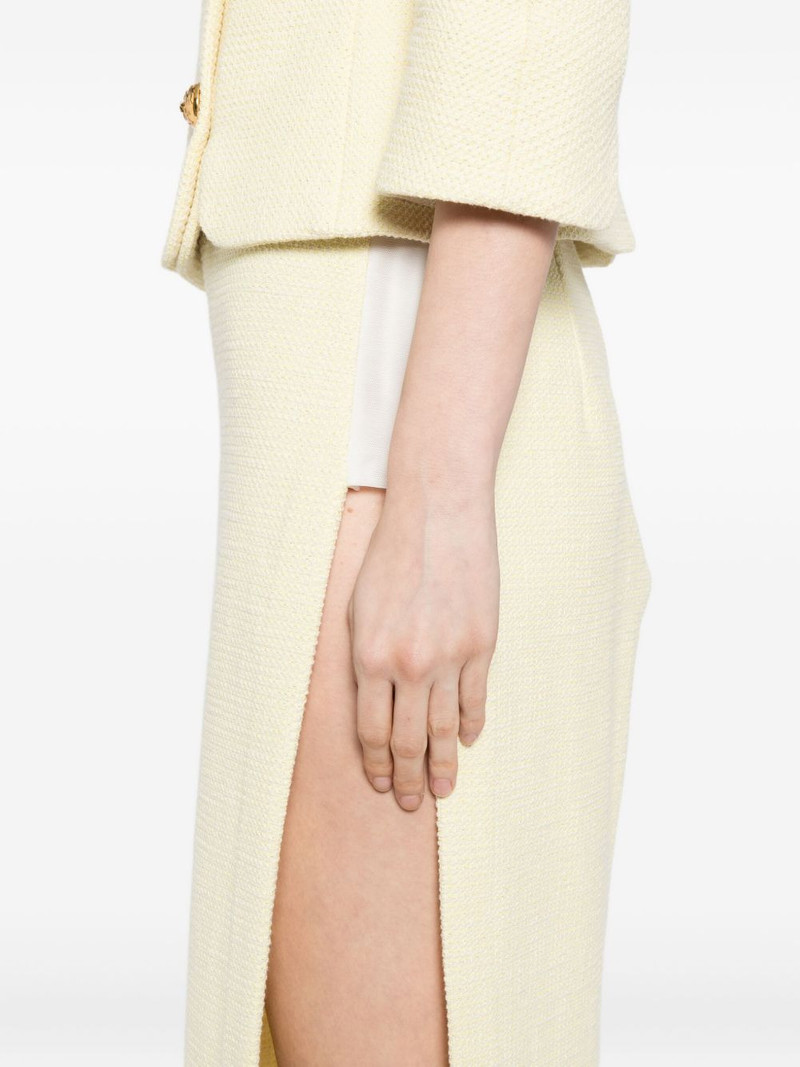 diamond-embellished tweed skirt 5